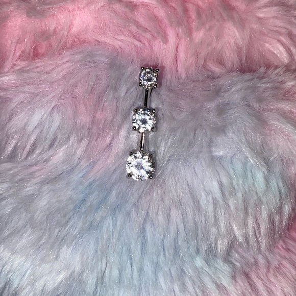 Three gradient tier Diamond necklace 925 - Picture 2 of 5